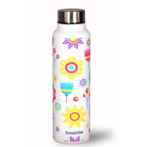 Rangoli Doodle - UV and 3D Designed Stainless Steel Water Bottle